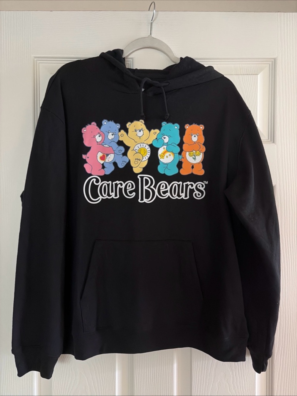 Care Bears Graphic Hoodie Pullover Black Fleece Sweatshirt Size 3XL (21)